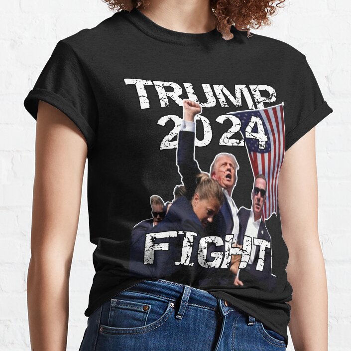 „Niemals aufgeben“-Shirt, „Kämpfe für Amerika“-T-Shirt, „Kundgebung 2024“-Shirt & Hoodie