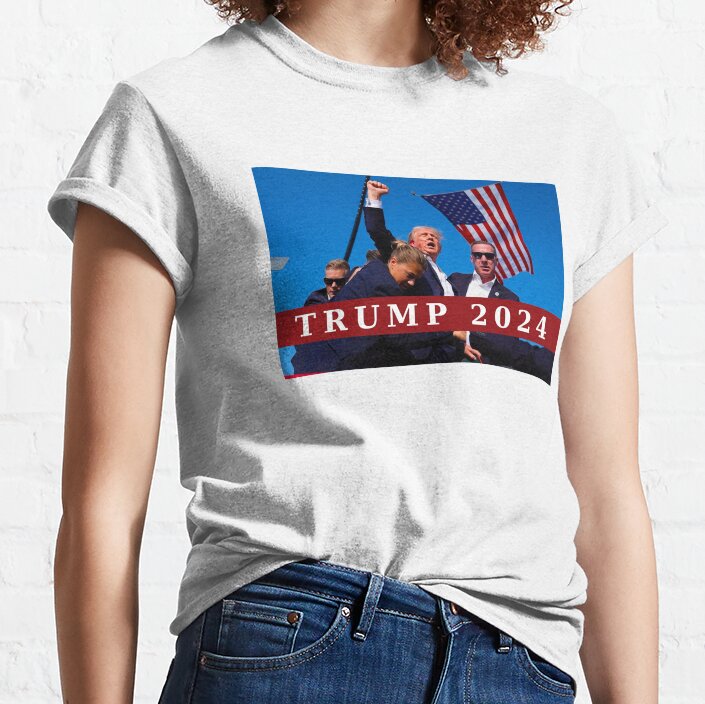 T-shirt « Tu as raté », T-shirt « Fight Fight Fight », T-shirt et sweat à capuche « Rallye 2024 »