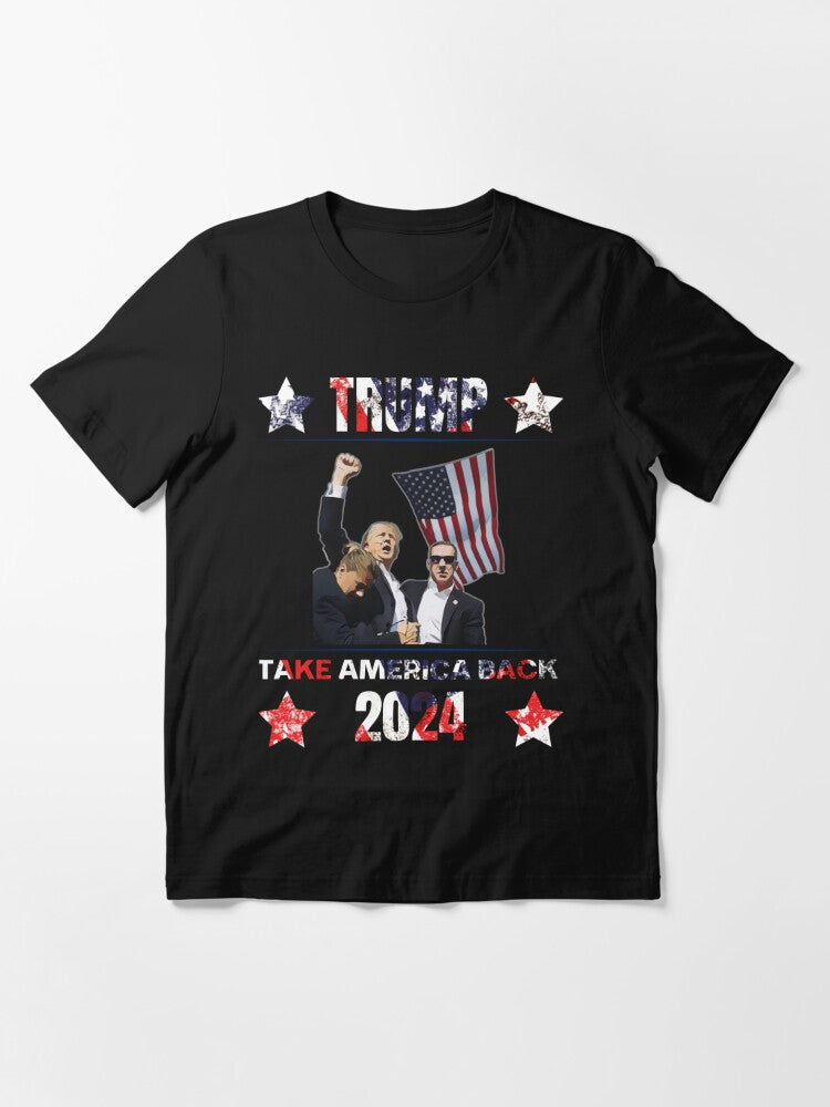 T-shirt « Never Surrender », T-shirt « Fight For America », T-shirt et sweat à capuche « Rallye 2024 »