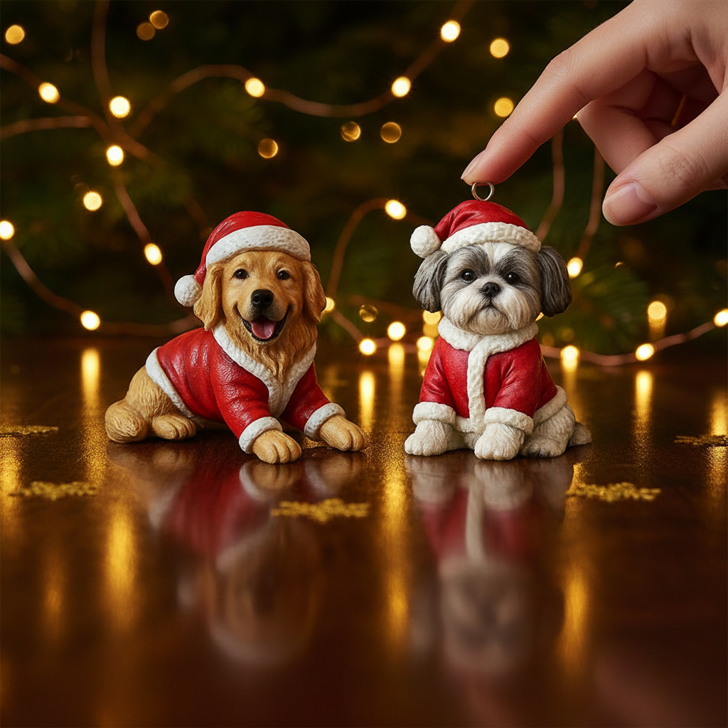 Poilu et lumineux - Figurine miniature 3D personnalisée pour chien
