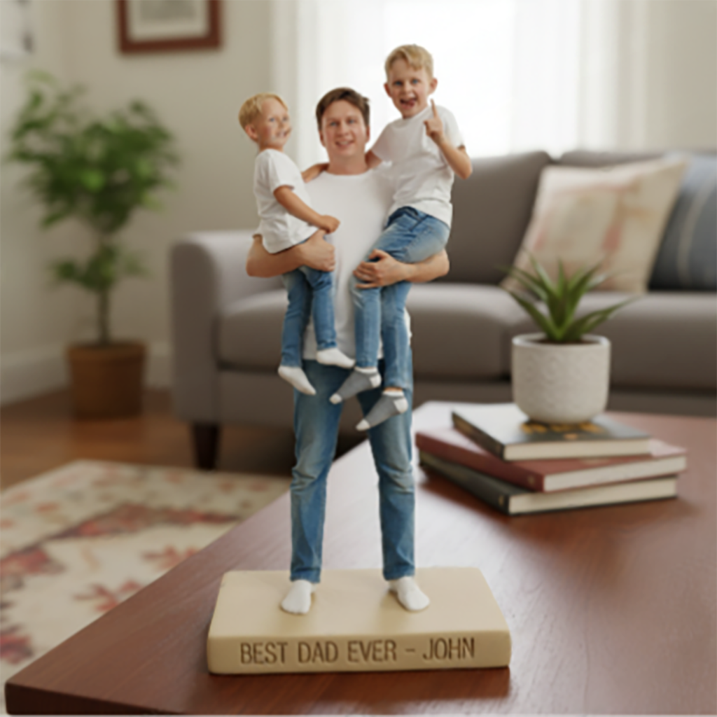 Personalisierte Foto-Plakette - Das beste Geschenk für Papa und Opa