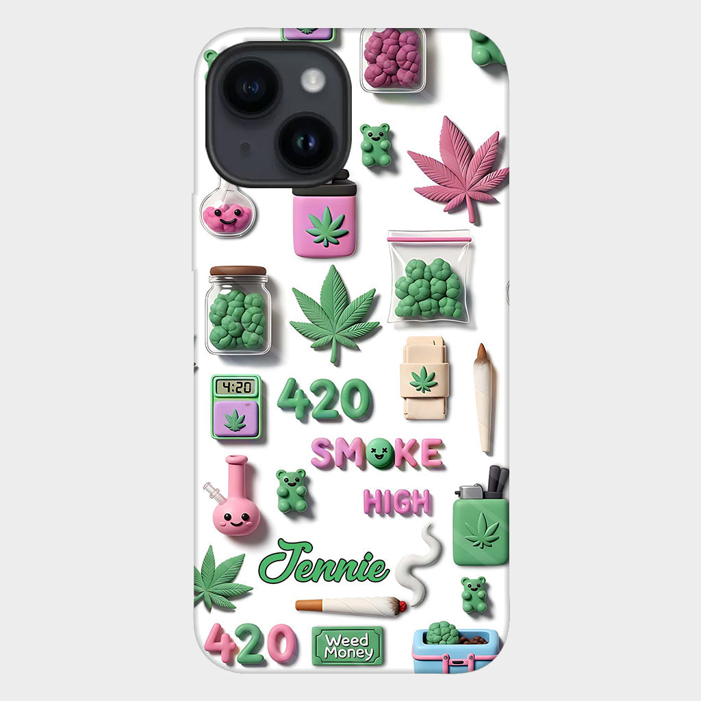Coque de téléphone personnalisée Stoner Chic - Motif cannabis