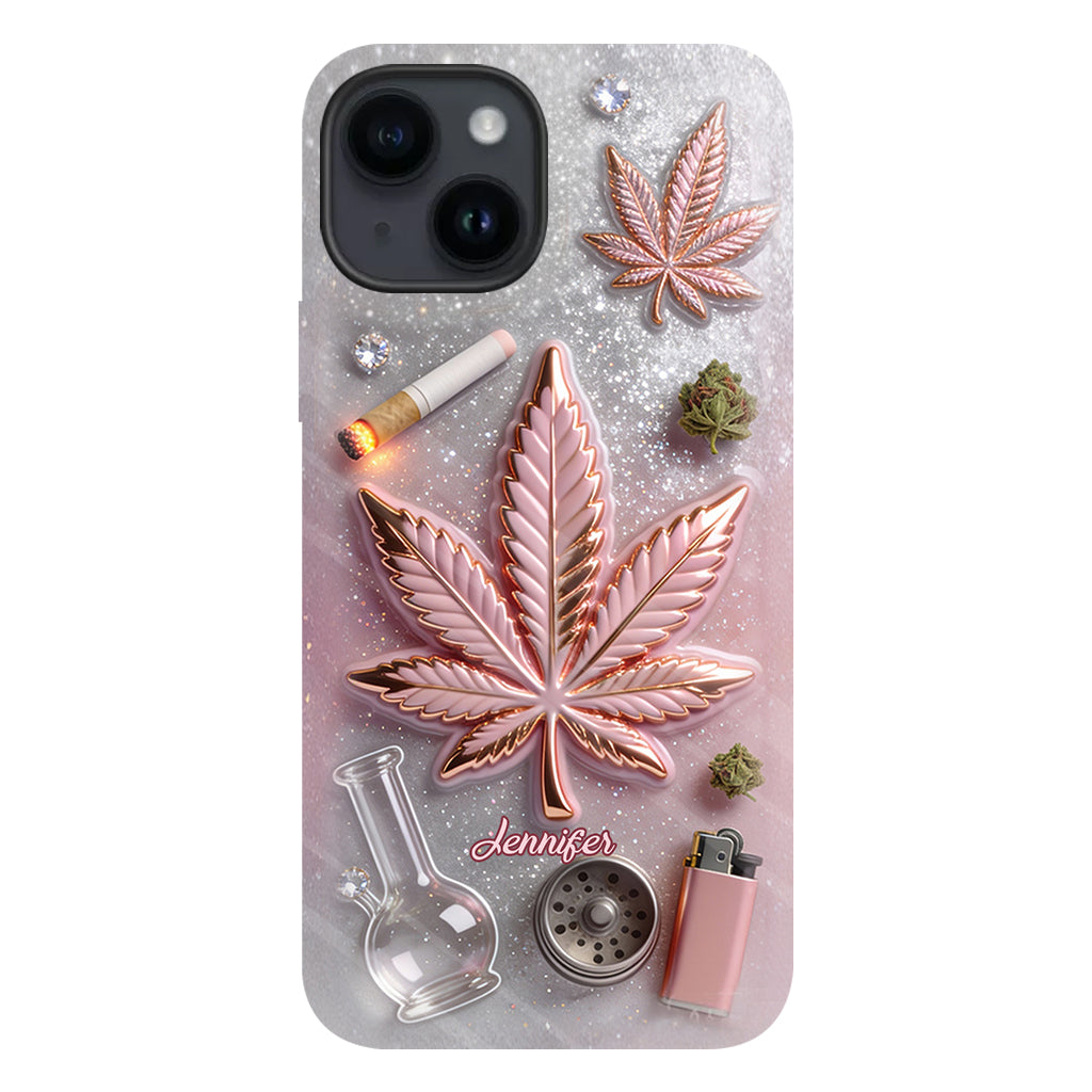 Magic Leaf – Personalisierte Handyhülle mit Cannabis-Vollbilddruck
