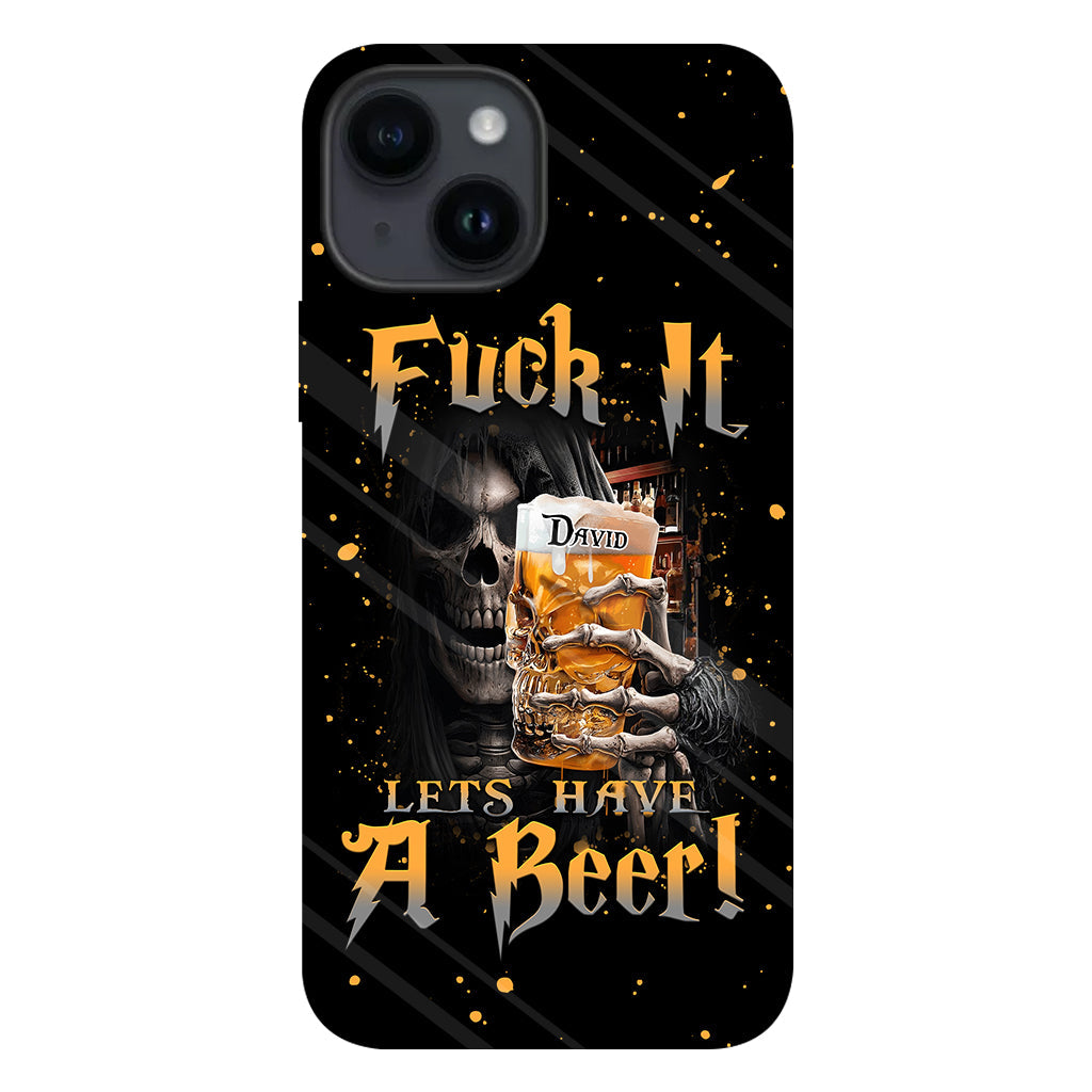 Prenons une bière ! - Coque de téléphone personnalisée avec impression intégrale sur le thème de la bière