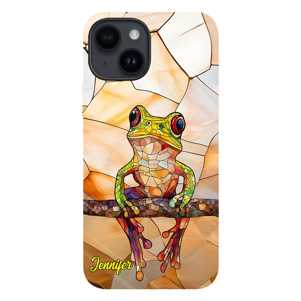 Frosch-Licht – Geschenk für Froschliebhaber – Personalisierte Handyhülle mit Frosch-Vollbilddruck