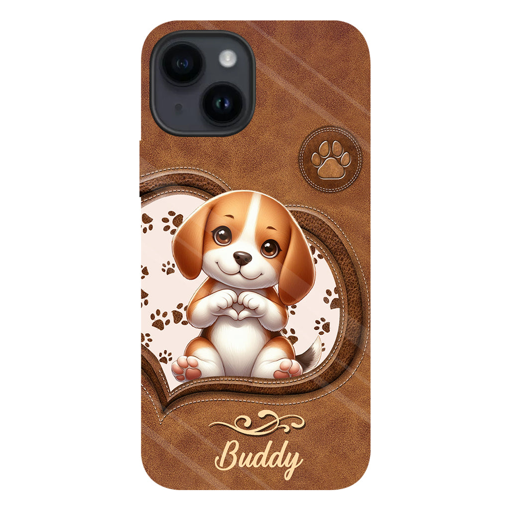 Adorables chiens - Coque de téléphone personnalisée avec imprimé intégral de chien
