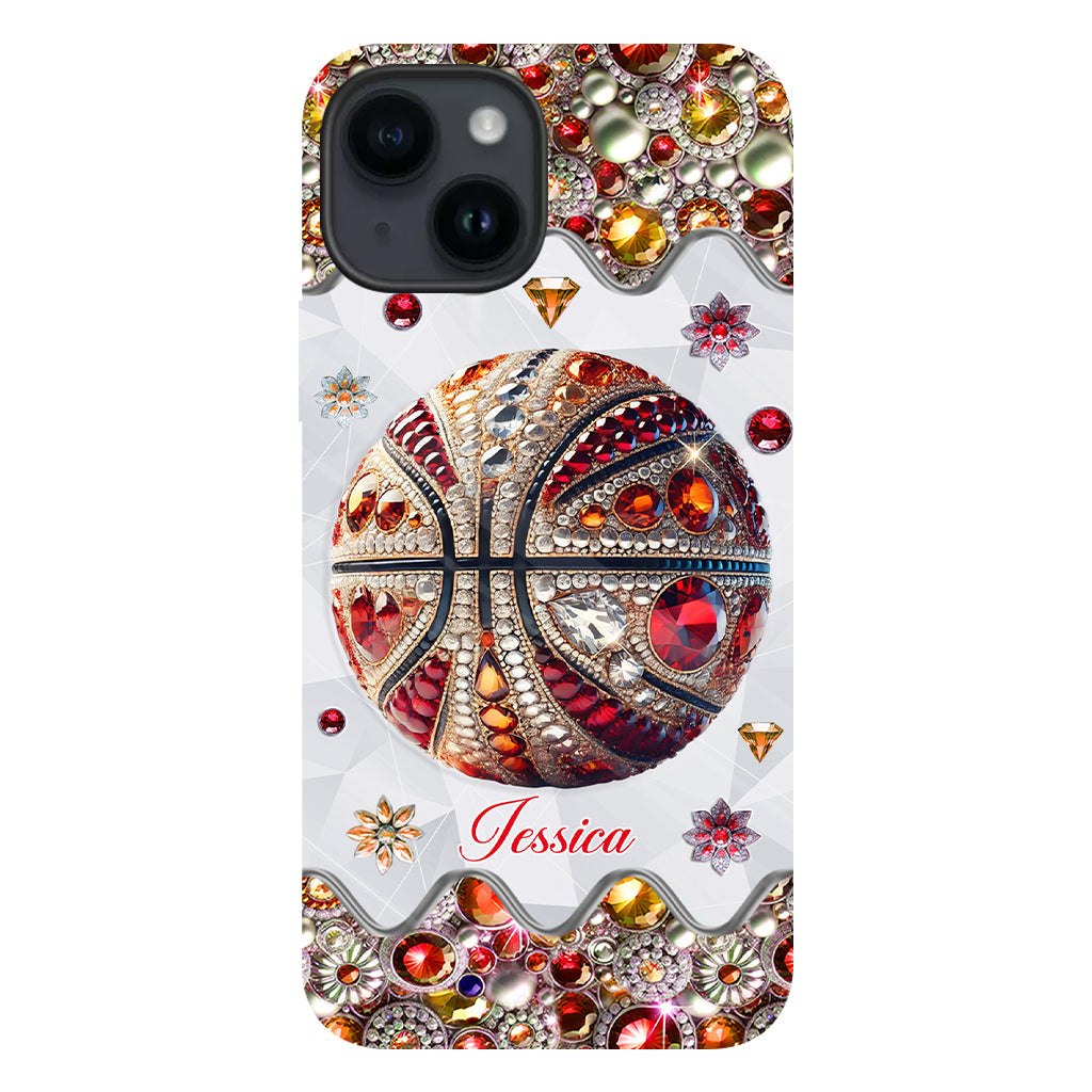 Passionné de basketball - Coque de téléphone personnalisée avec imprimé intégral de basketball