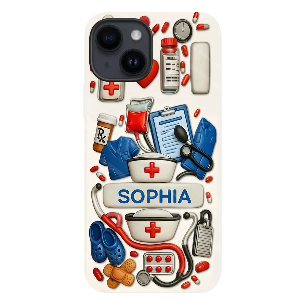 Les infirmières sont au cœur des soins de santé - Coque de téléphone personnalisée avec impression intégrale « Infirmière »