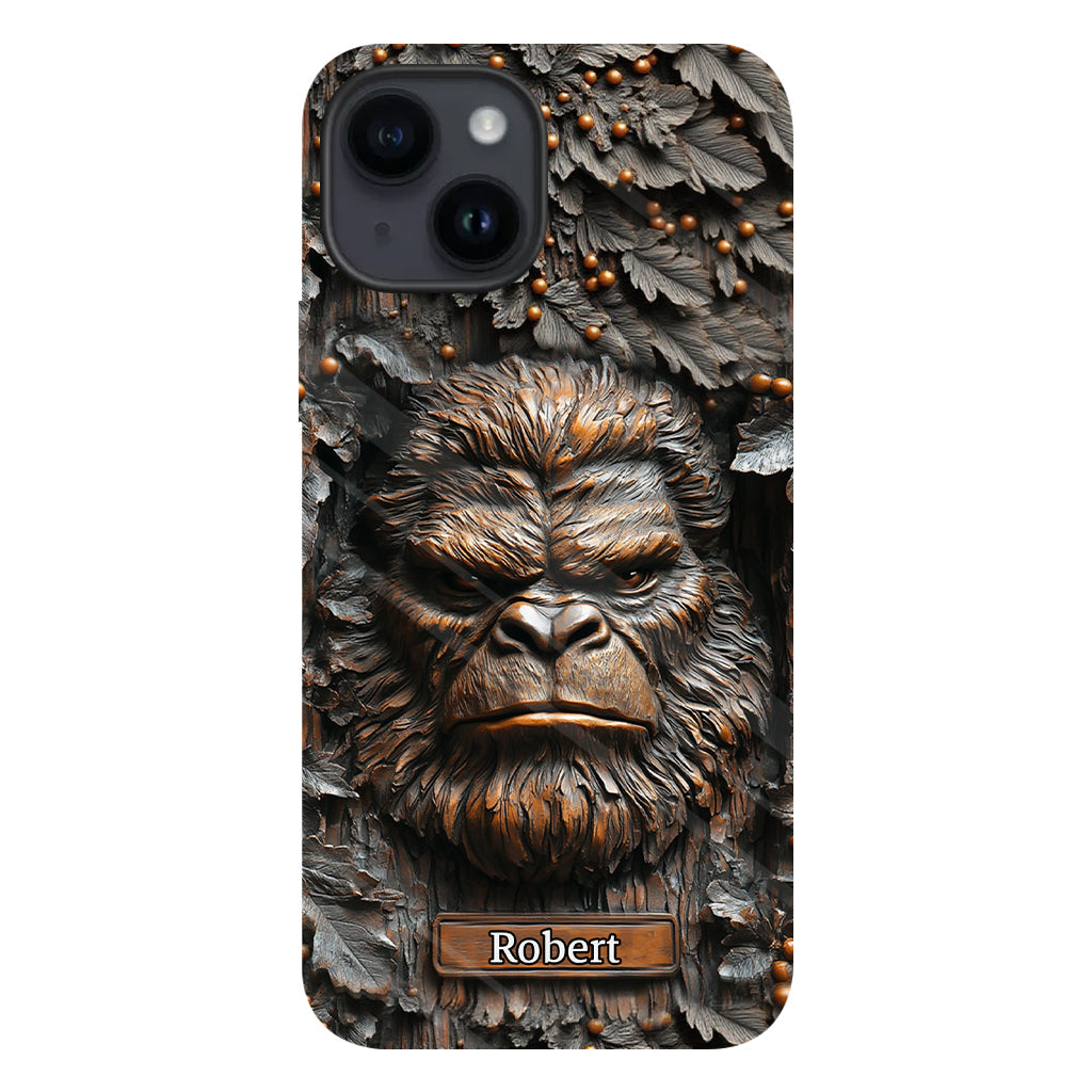 Sasquatch - Coque de téléphone personnalisée avec motif intégral pour le camping