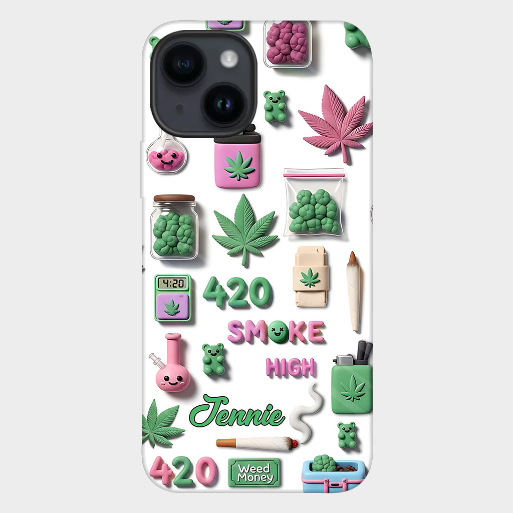 Coque de téléphone personnalisée Stoner Chic - Motif cannabis