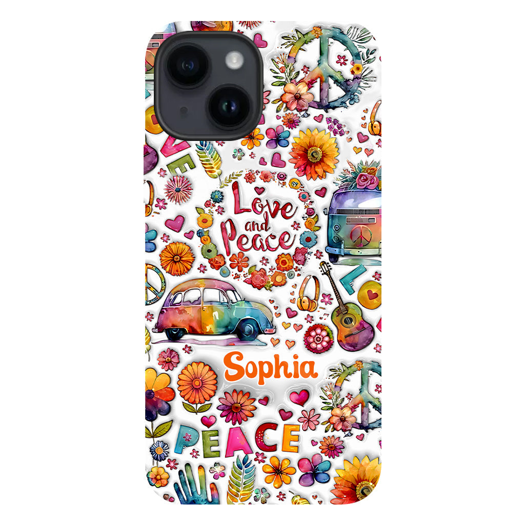 Hippie Soul – Personalisierte Handyhülle mit Hippie-Vollbilddruck