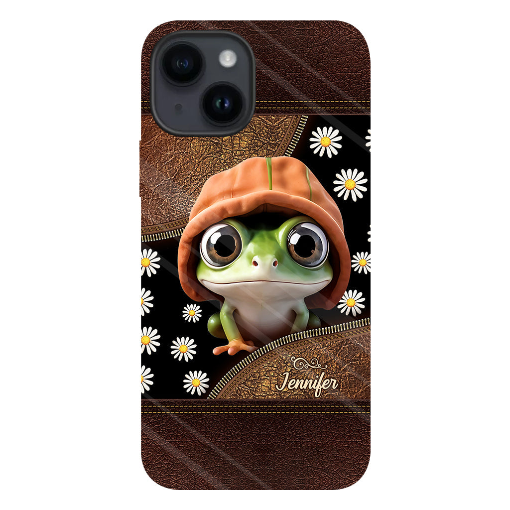 Ich liebe Frösche – Personalisierte Handyhülle mit Frosch-Vollbilddruck