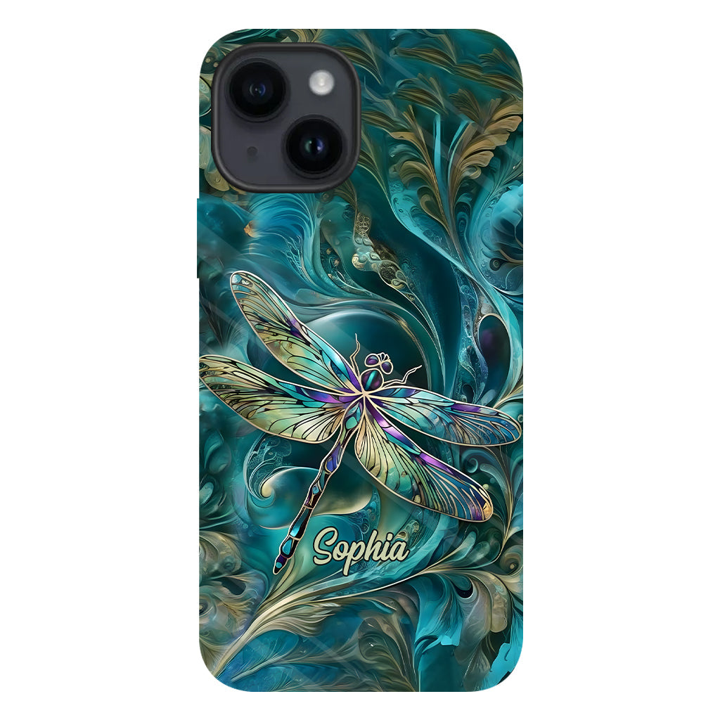 Wunderschöne Libelle – Personalisierte Handyhülle mit Libellen-Vollbilddruck