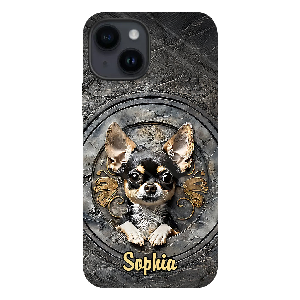 Niedlicher Chihuahua – Personalisierte Handyhülle mit Hundemotiv