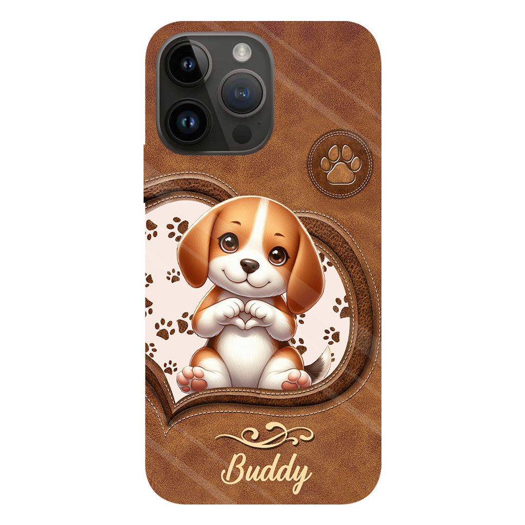 Adorables chiens - Coque de téléphone personnalisée avec imprimé intégral de chien