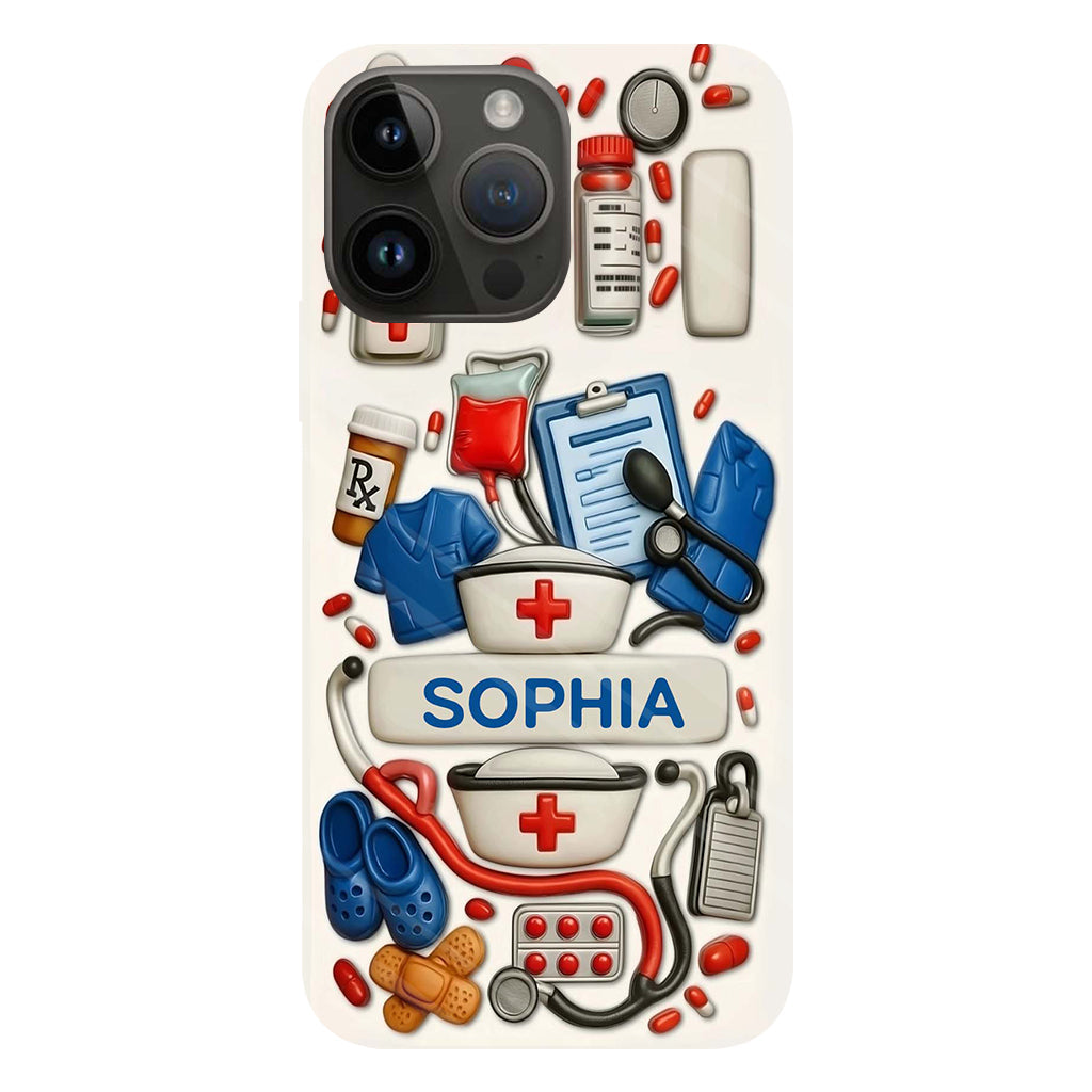 Les infirmières sont au cœur des soins de santé - Coque de téléphone personnalisée avec impression intégrale « Infirmière »