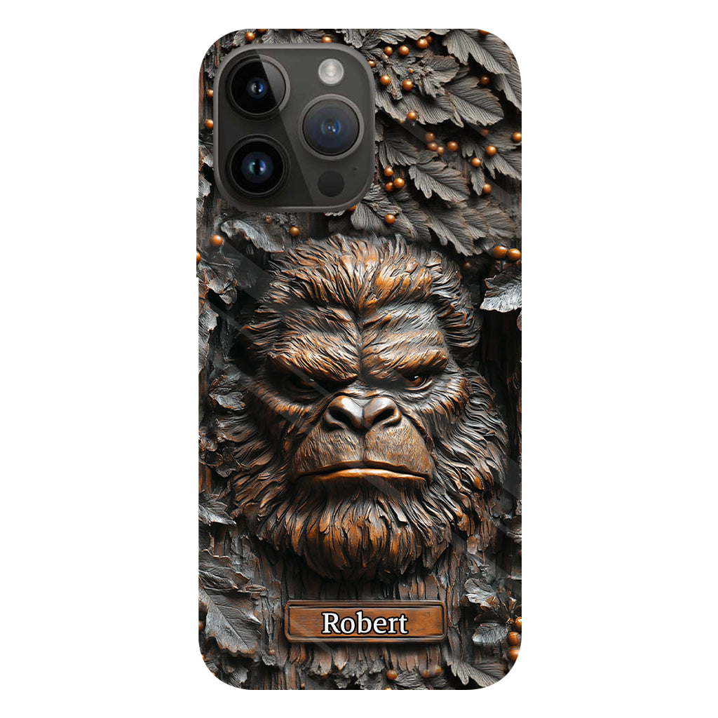 Sasquatch - Coque de téléphone personnalisée avec motif intégral pour le camping