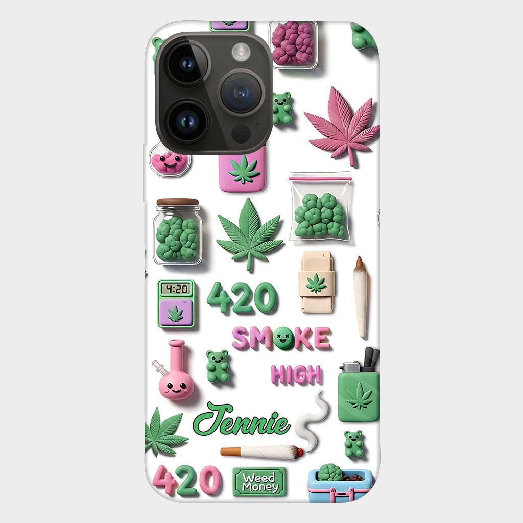 Coque de téléphone personnalisée Stoner Chic - Motif cannabis