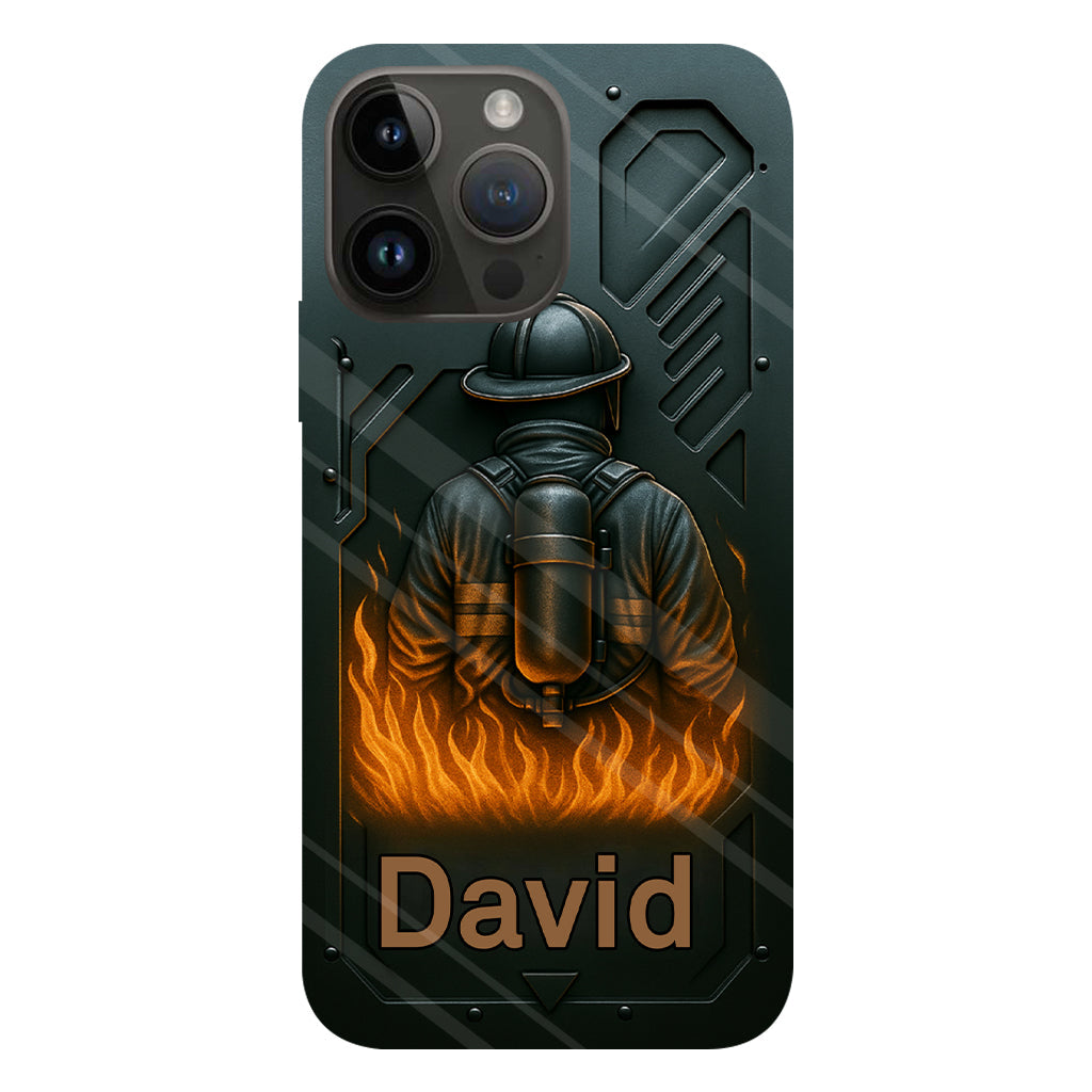 The Strone One - Coque de téléphone personnalisée avec impression intégrale sur le thème des pompiers