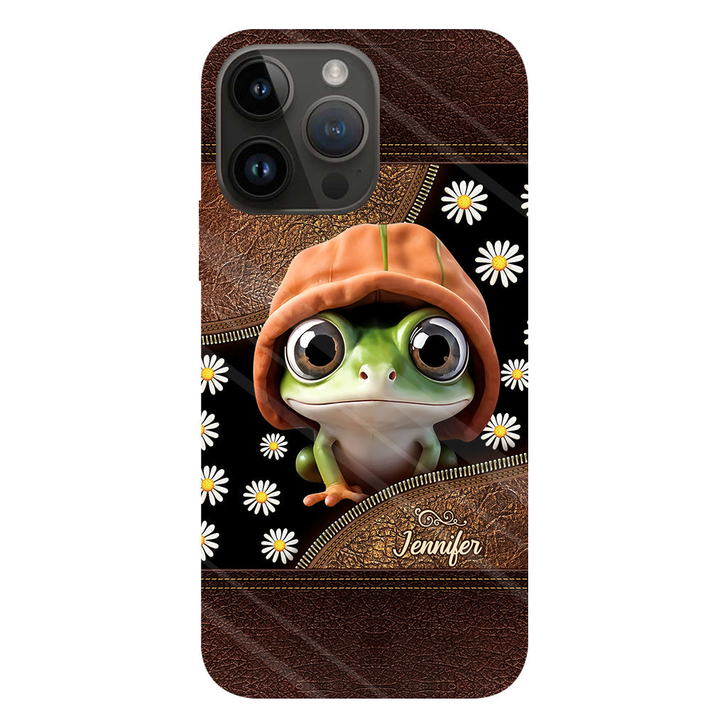 Ich liebe Frösche – Personalisierte Handyhülle mit Frosch-Vollbilddruck