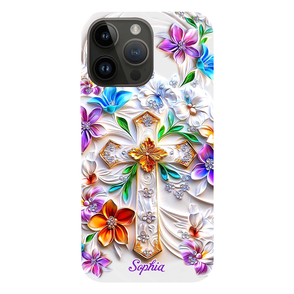 Croire - Coque de téléphone personnalisée avec impression chrétienne intégrale