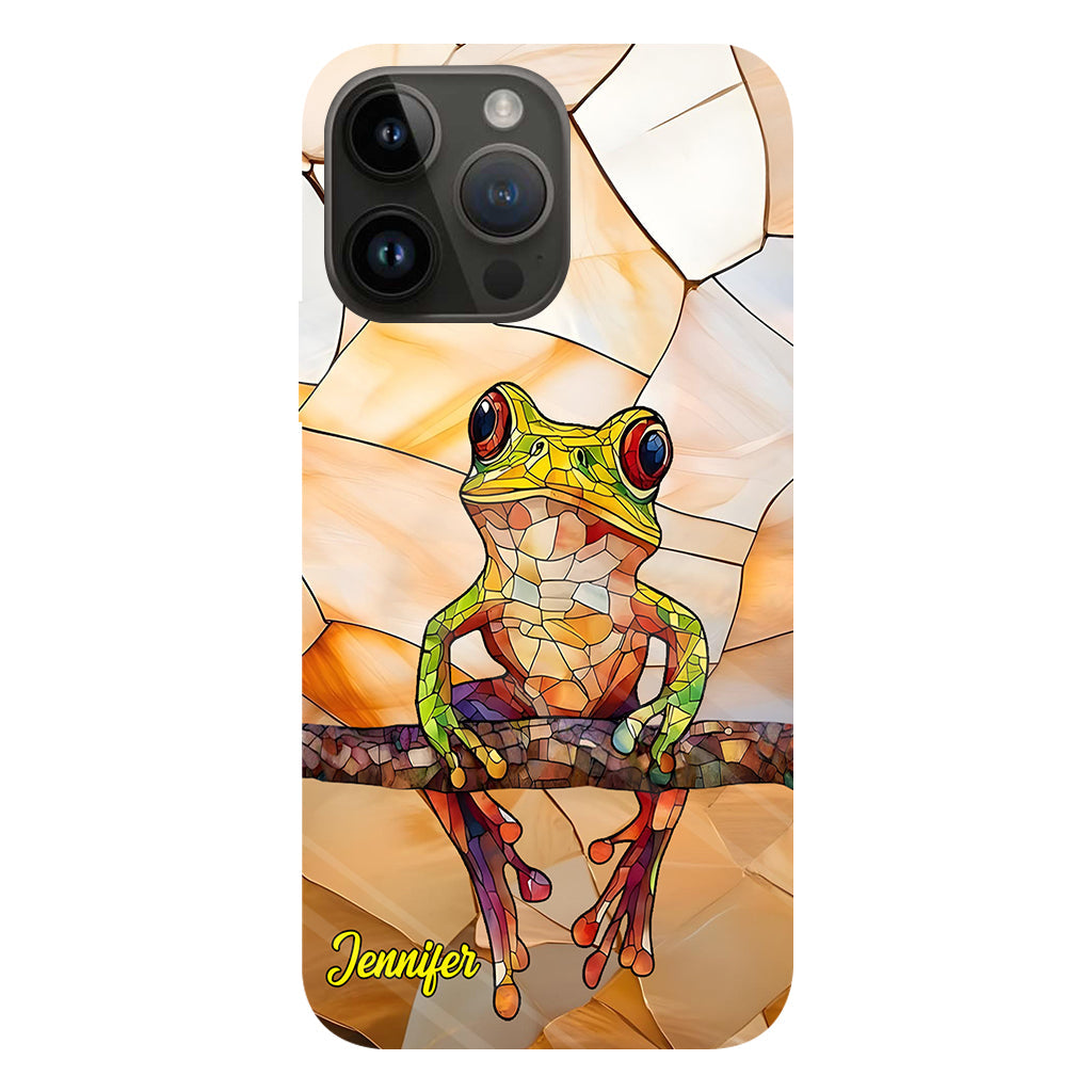Frosch-Licht – Geschenk für Froschliebhaber – Personalisierte Handyhülle mit Frosch-Vollbilddruck