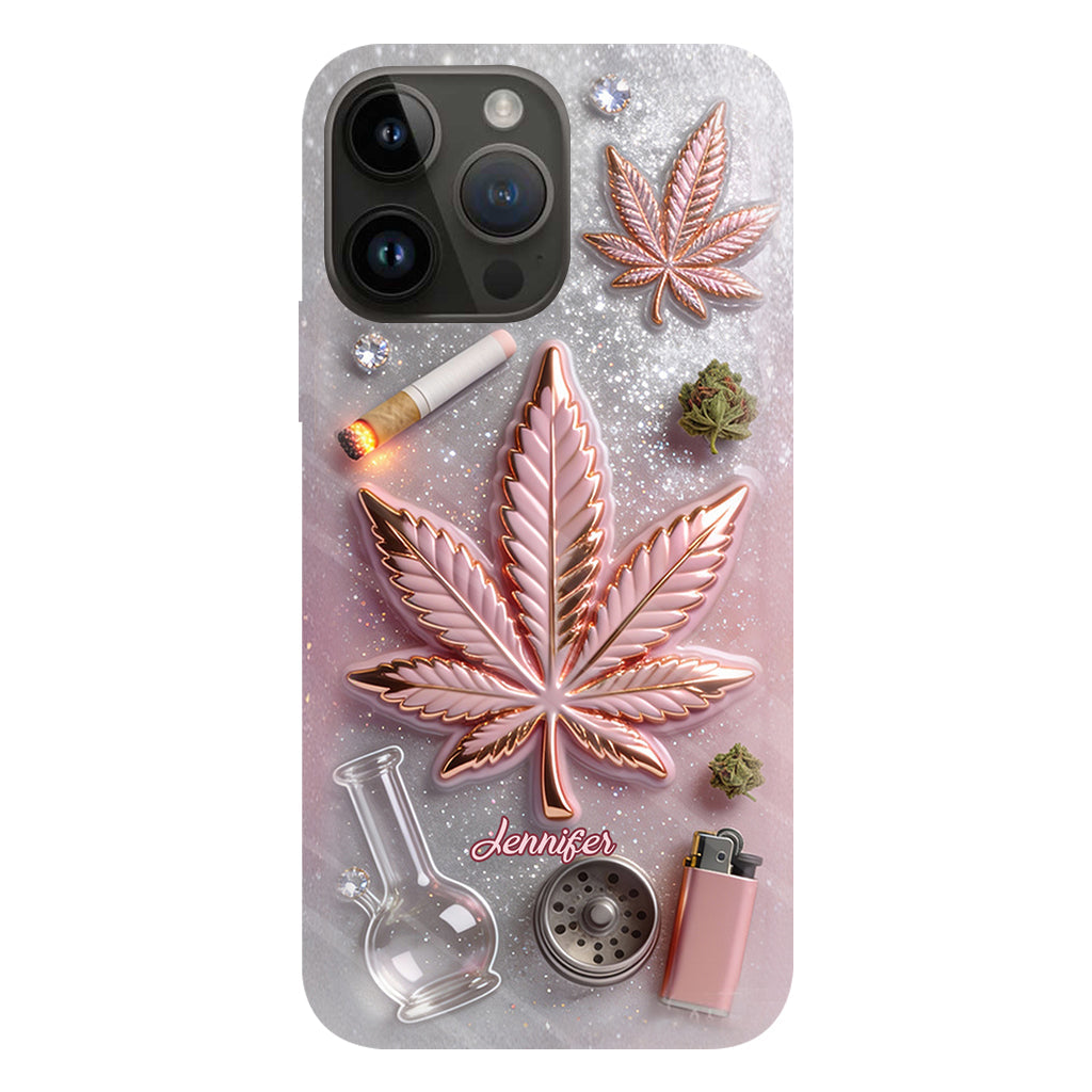 Magic Leaf – Personalisierte Handyhülle mit Cannabis-Vollbilddruck