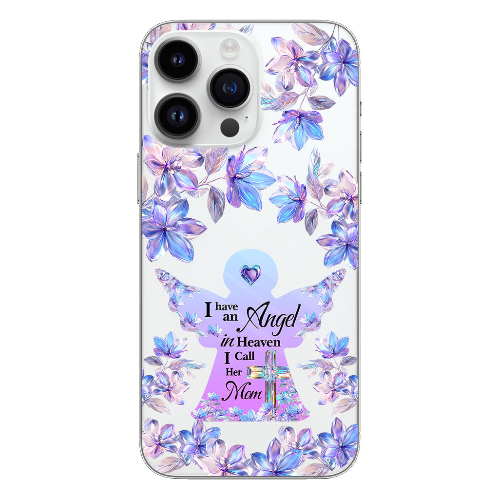 Angel In Heaven - Personalized Memorial Clear Phone Case