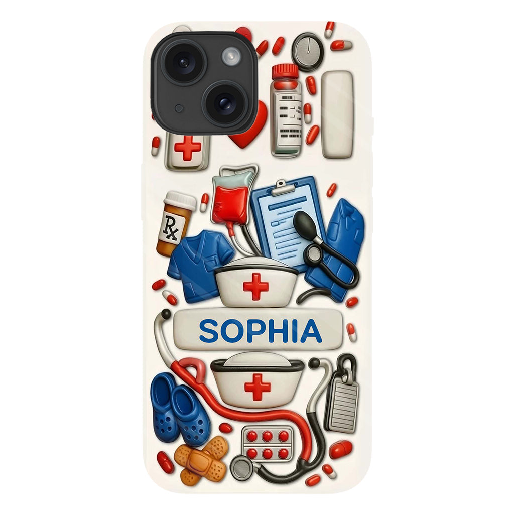 Les infirmières sont au cœur des soins de santé - Coque de téléphone personnalisée avec impression intégrale « Infirmière »