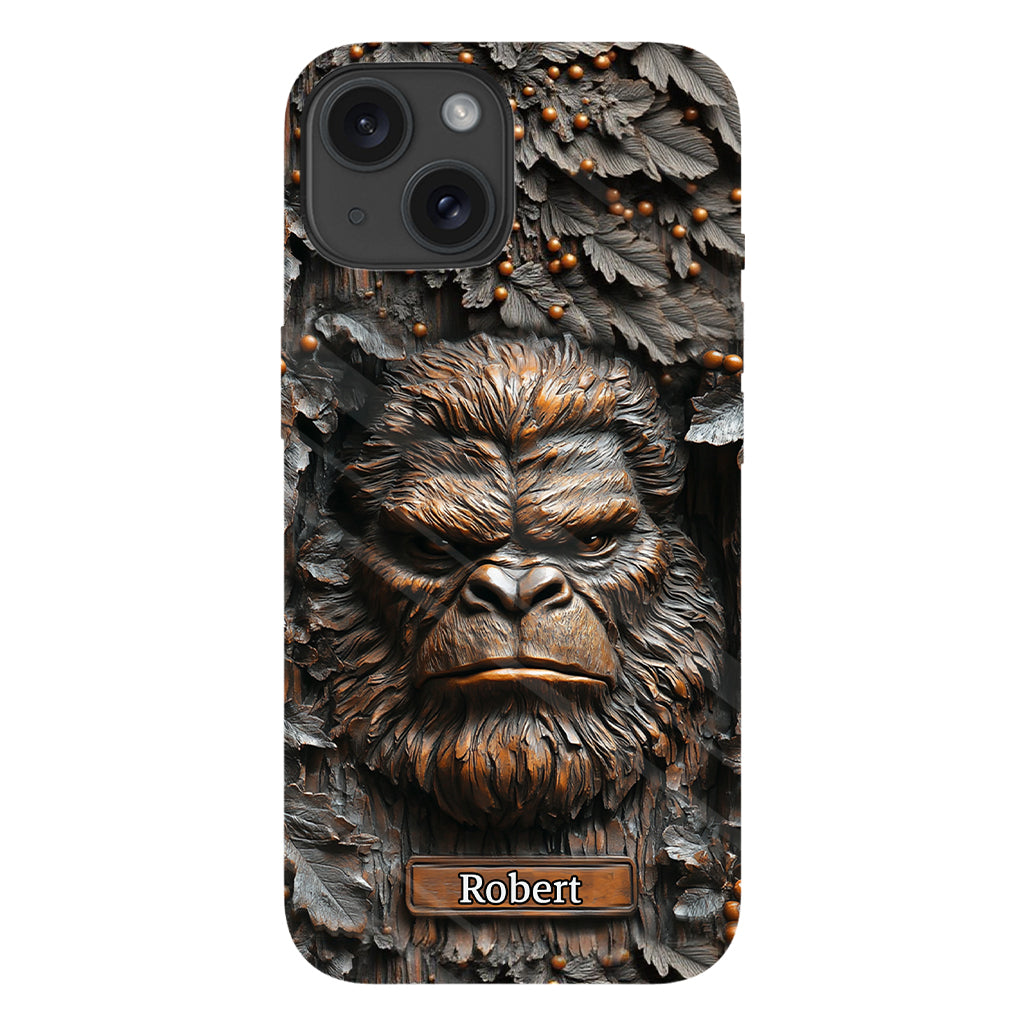 Sasquatch - Coque de téléphone personnalisée avec motif intégral pour le camping