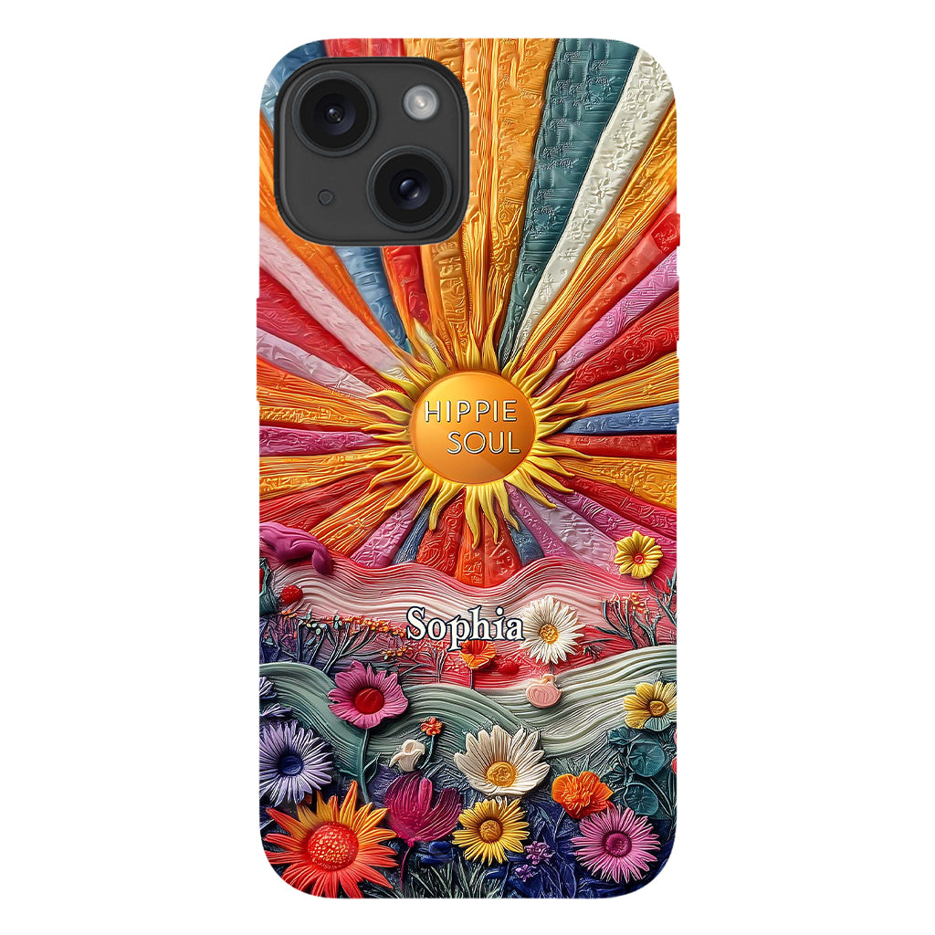 Coque de téléphone personnalisée Hippie Soul - Motif hippie intégral