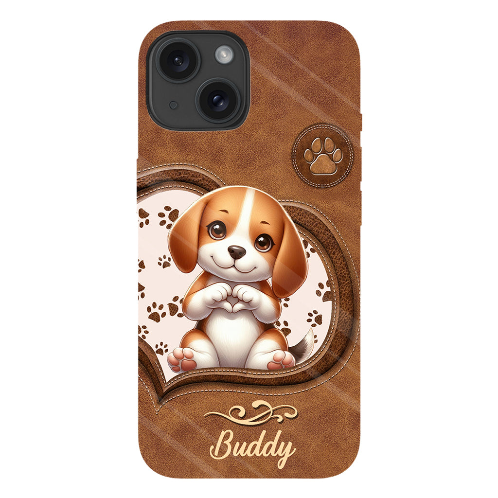 Adorables chiens - Coque de téléphone personnalisée avec imprimé intégral de chien