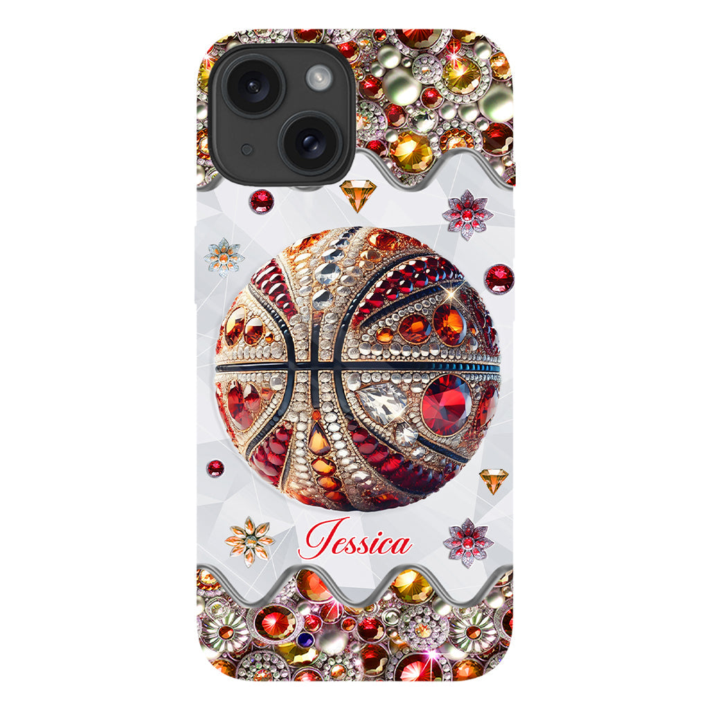 Passionné de basketball - Coque de téléphone personnalisée avec imprimé intégral de basketball