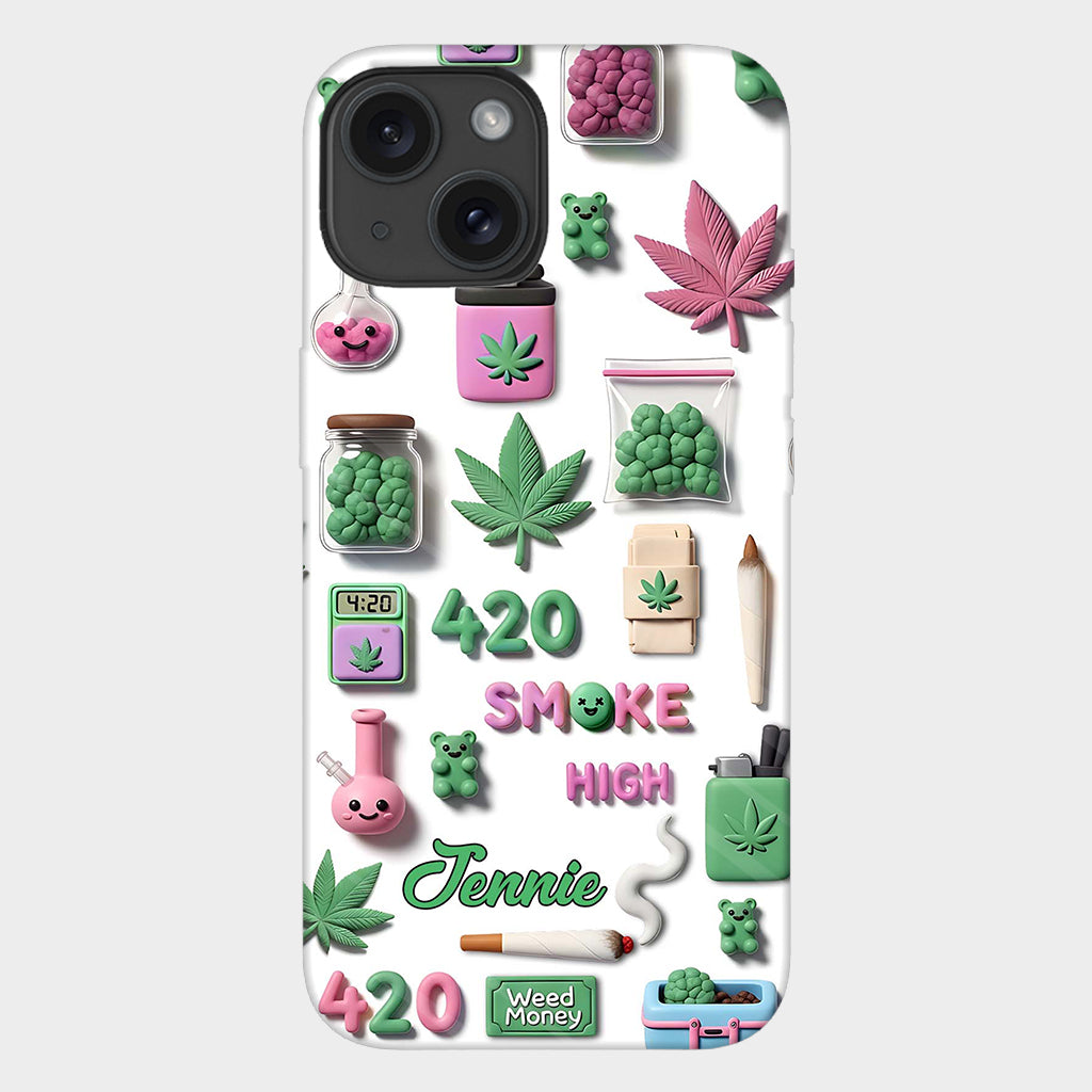 Coque de téléphone personnalisée Stoner Chic - Motif cannabis