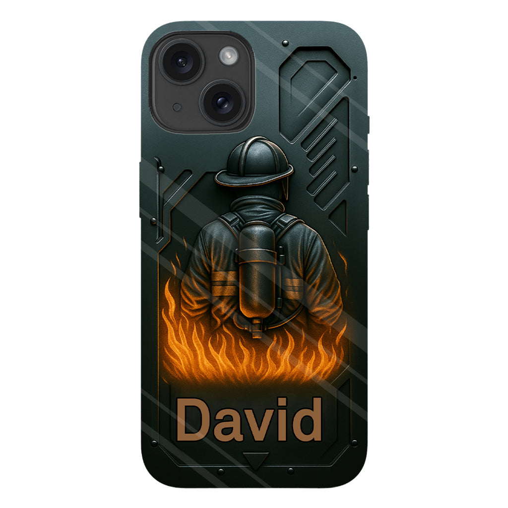 The Strone One - Coque de téléphone personnalisée avec impression intégrale sur le thème des pompiers