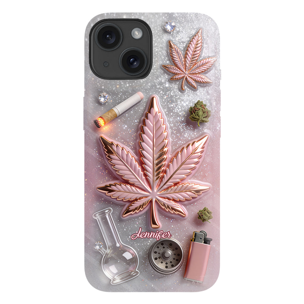 Magic Leaf – Personalisierte Handyhülle mit Cannabis-Vollbilddruck