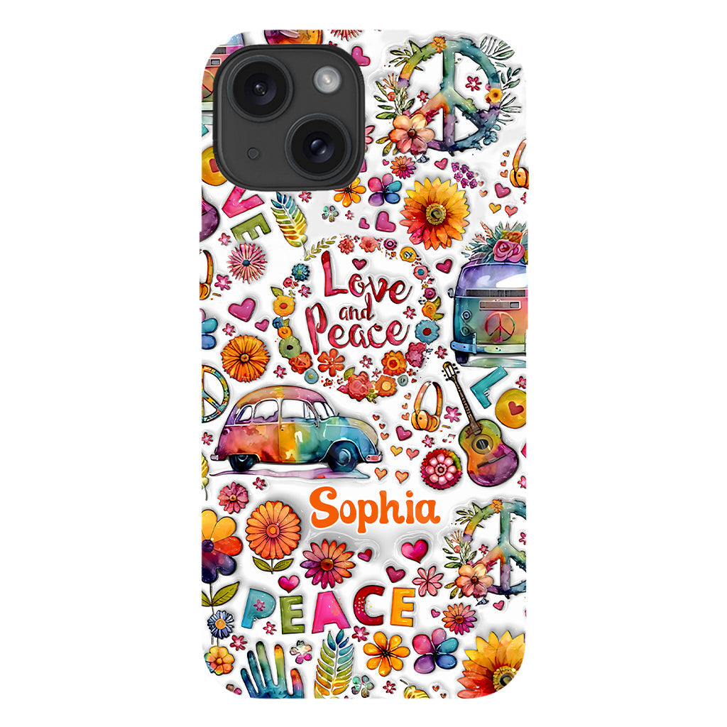 Hippie Soul – Personalisierte Handyhülle mit Hippie-Vollbilddruck