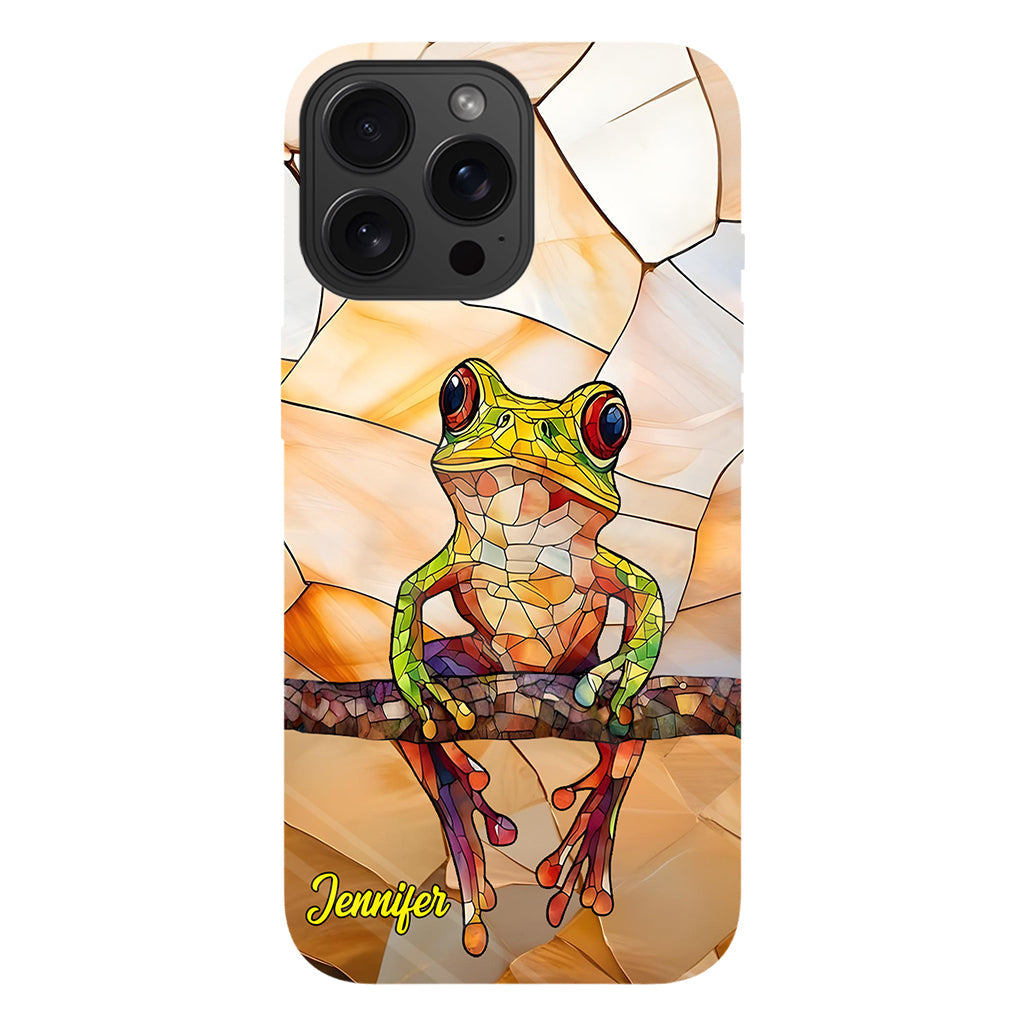 Frosch-Licht – Geschenk für Froschliebhaber – Personalisierte Handyhülle mit Frosch-Vollbilddruck