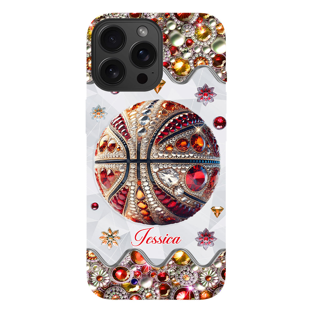 Passionné de basketball - Coque de téléphone personnalisée avec imprimé intégral de basketball