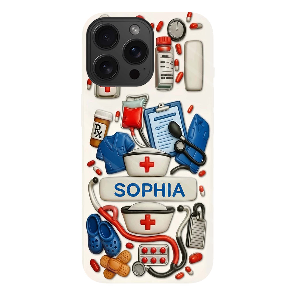 Les infirmières sont au cœur des soins de santé - Coque de téléphone personnalisée avec impression intégrale « Infirmière »
