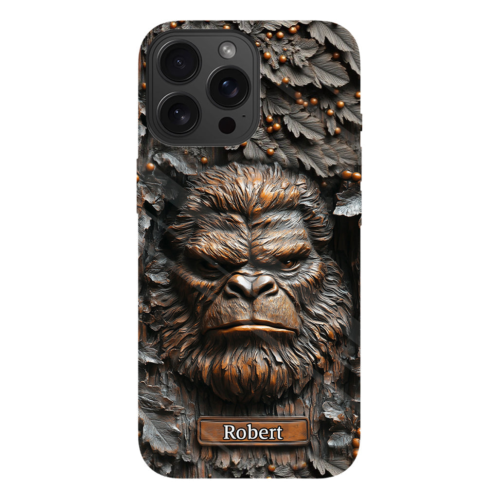 Sasquatch - Coque de téléphone personnalisée avec motif intégral pour le camping