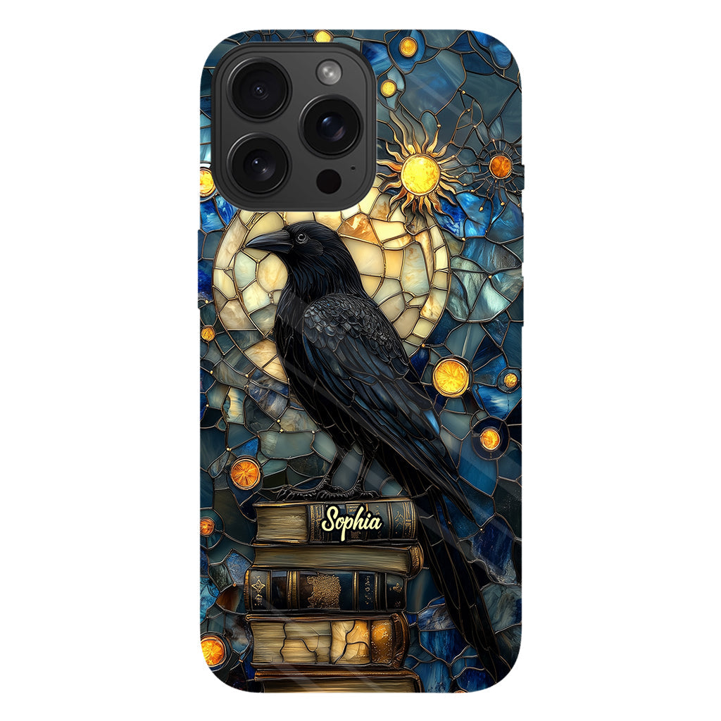 Raven Book Club - Coque de téléphone personnalisée avec livre intégral