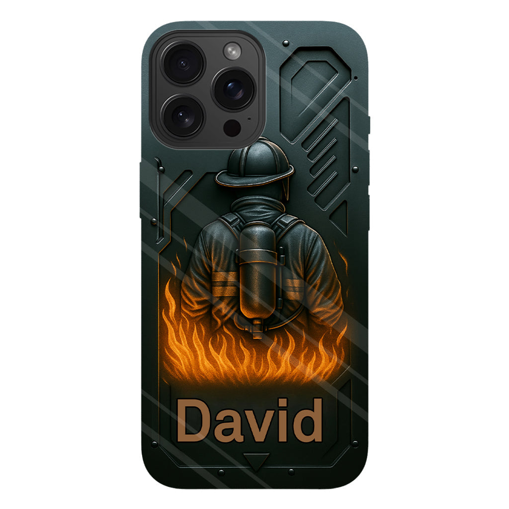 The Strone One - Coque de téléphone personnalisée avec impression intégrale sur le thème des pompiers