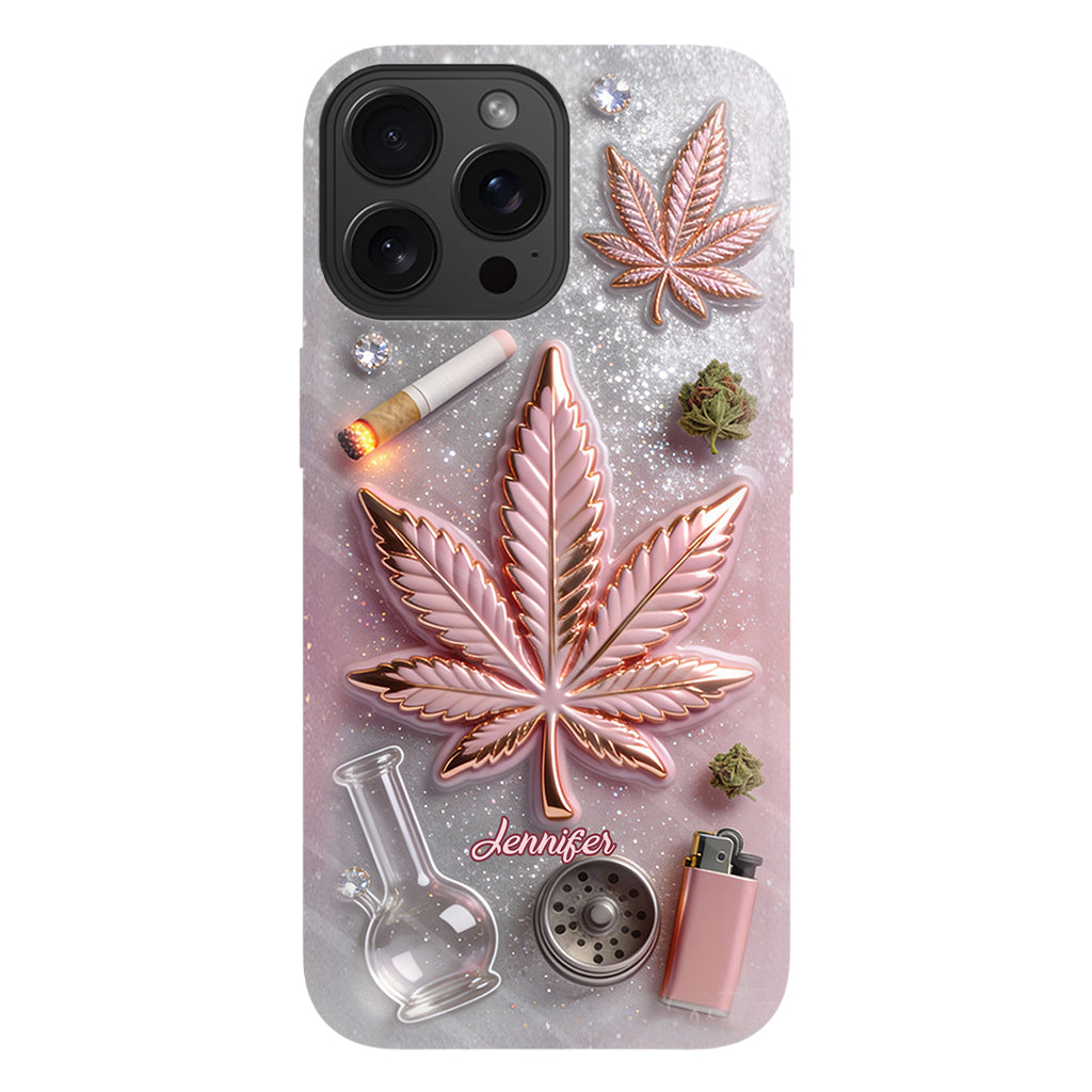 Magic Leaf – Personalisierte Handyhülle mit Cannabis-Vollbilddruck