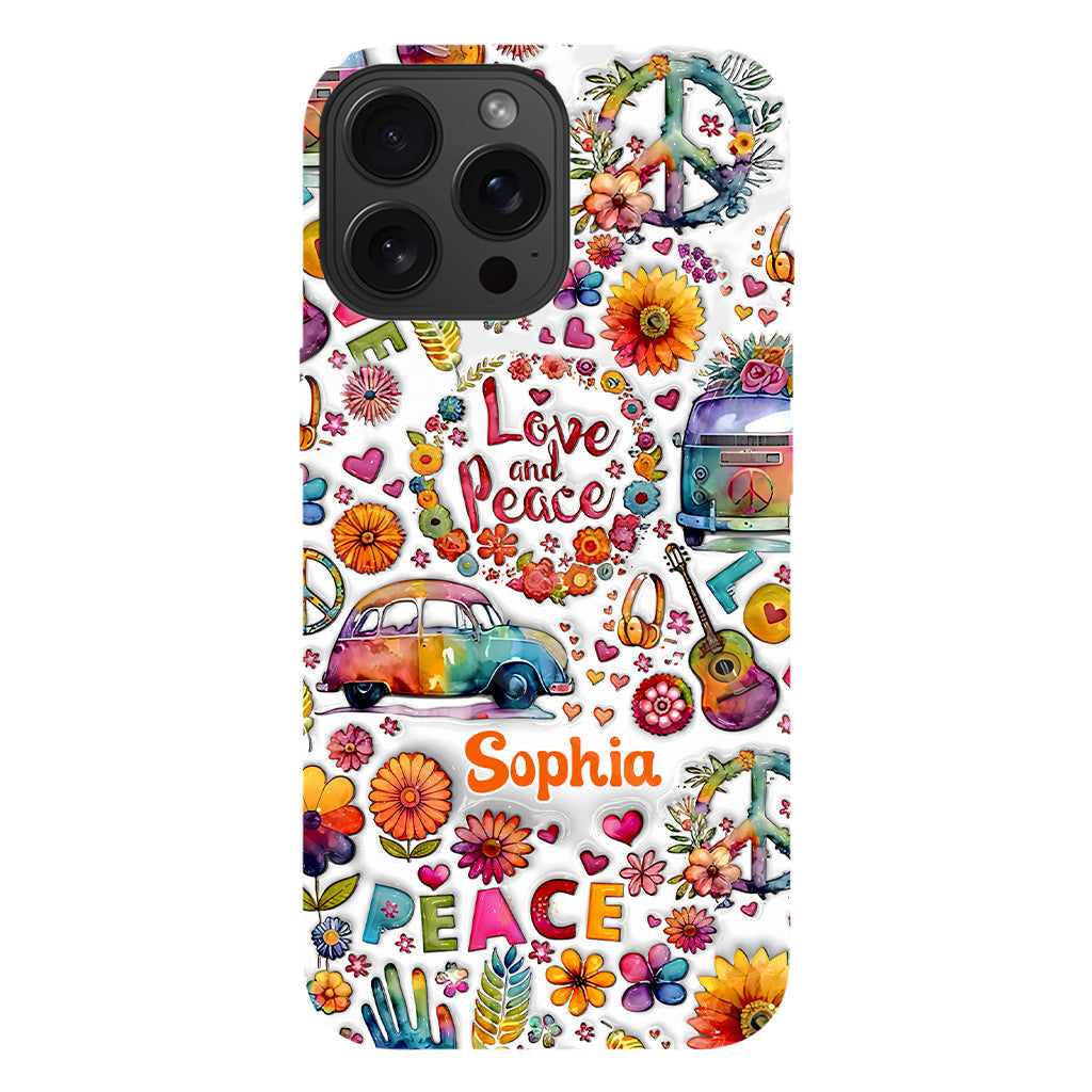 Hippie Soul – Personalisierte Handyhülle mit Hippie-Vollbilddruck