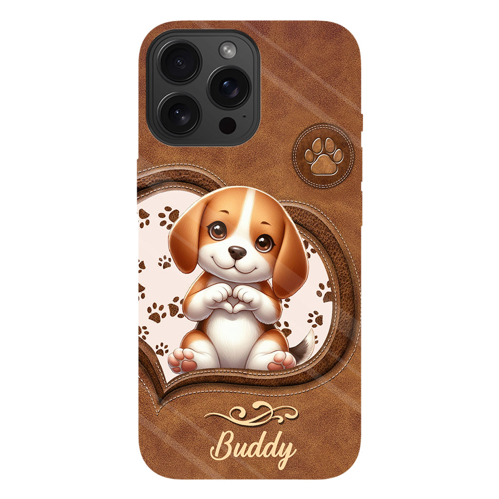 Adorables chiens - Coque de téléphone personnalisée avec imprimé intégral de chien