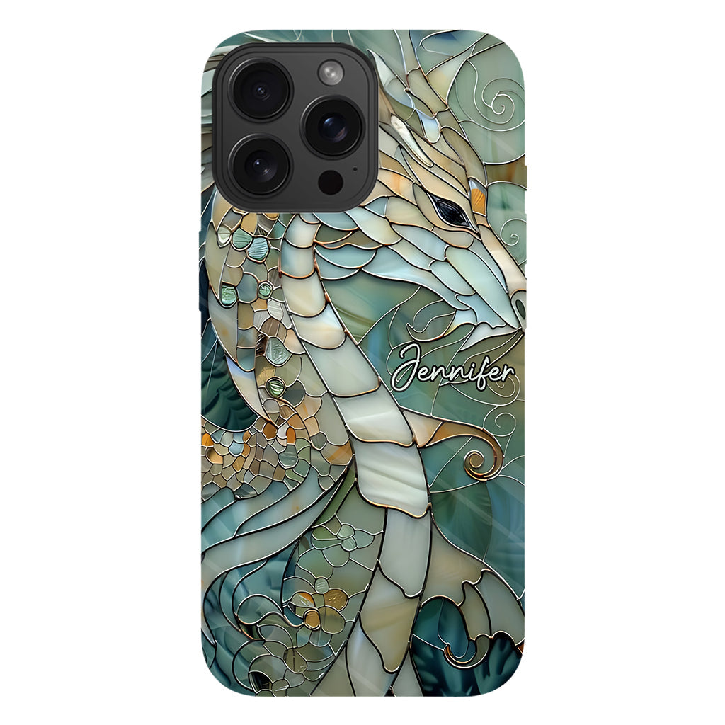 Coque de téléphone personnalisée avec motif dragon « J’adore les dragons »