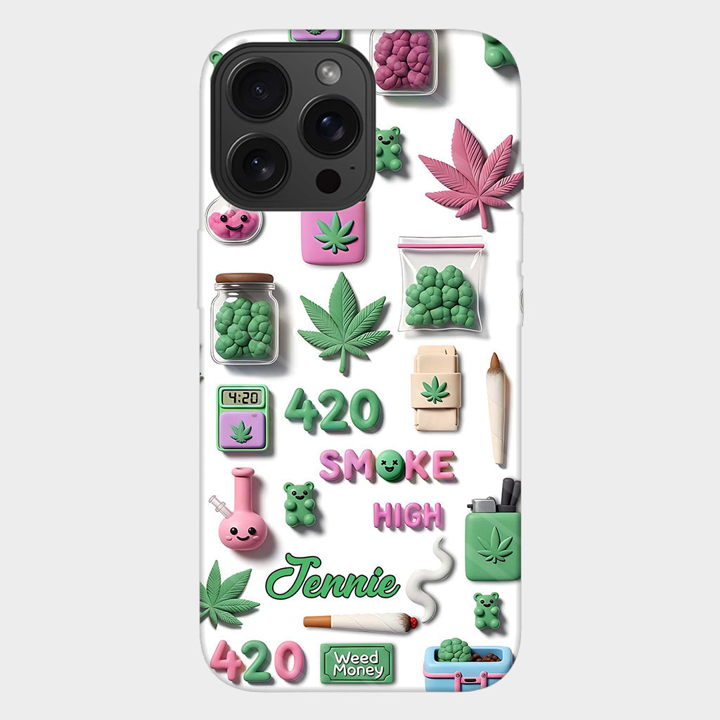 Coque de téléphone personnalisée Stoner Chic - Motif cannabis