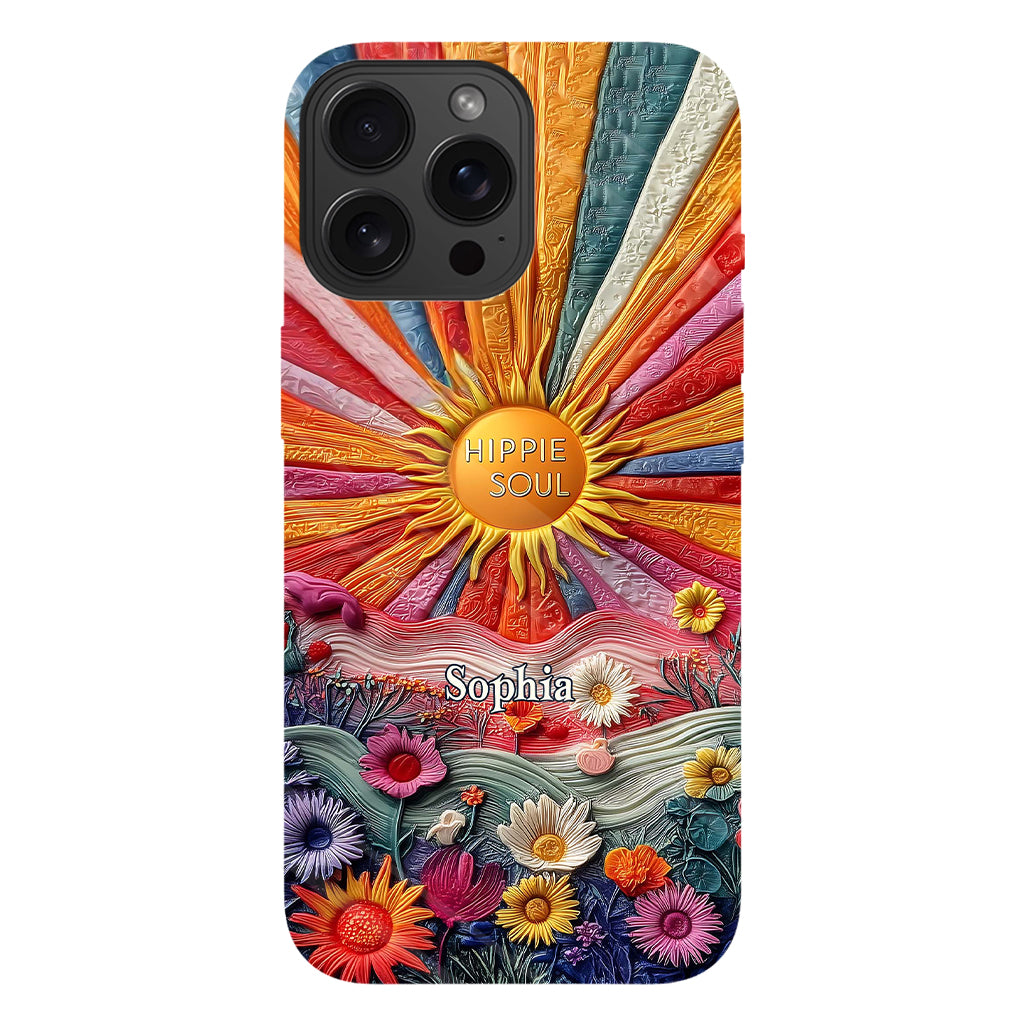 Coque de téléphone personnalisée Hippie Soul - Motif hippie intégral