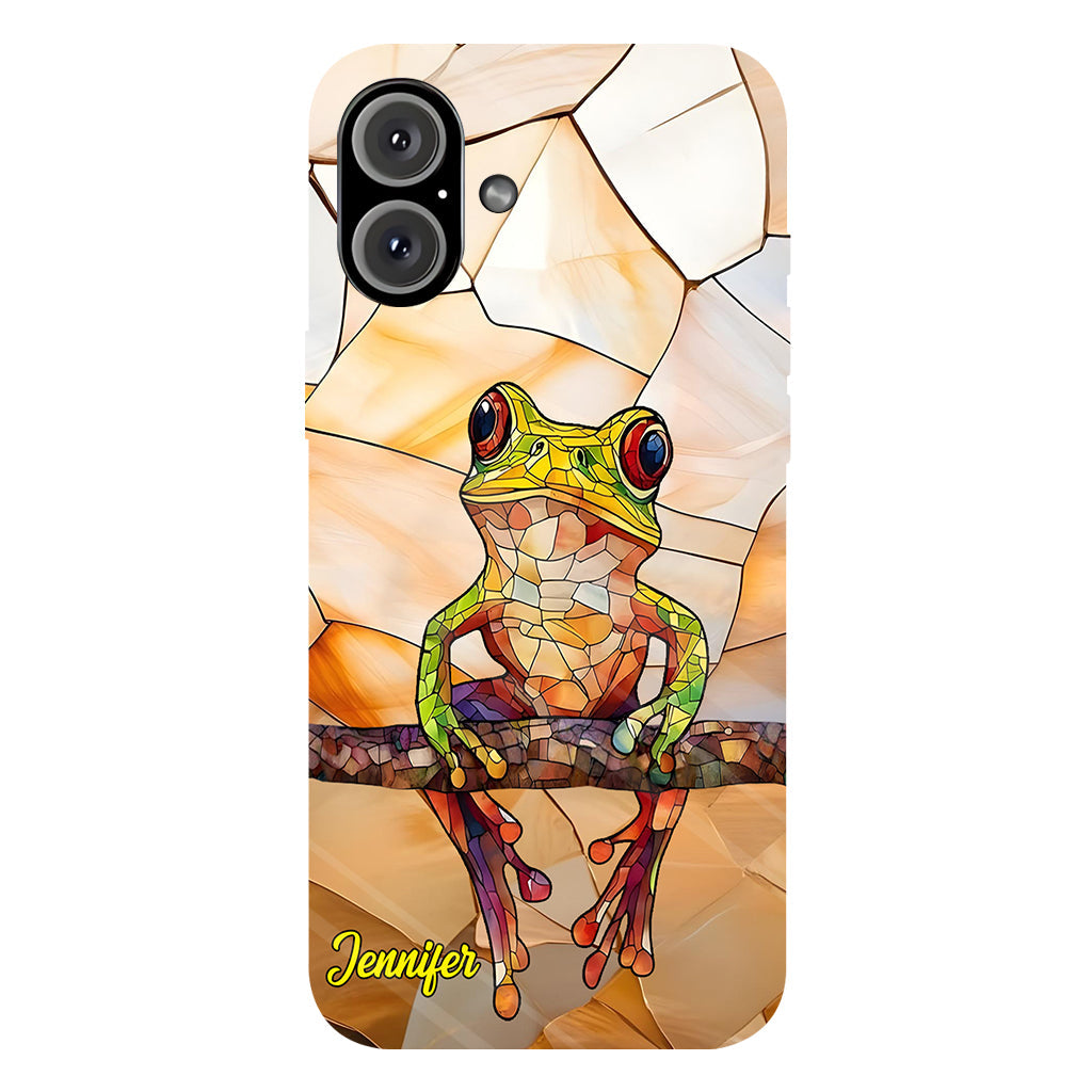 Frosch-Licht – Geschenk für Froschliebhaber – Personalisierte Handyhülle mit Frosch-Vollbilddruck